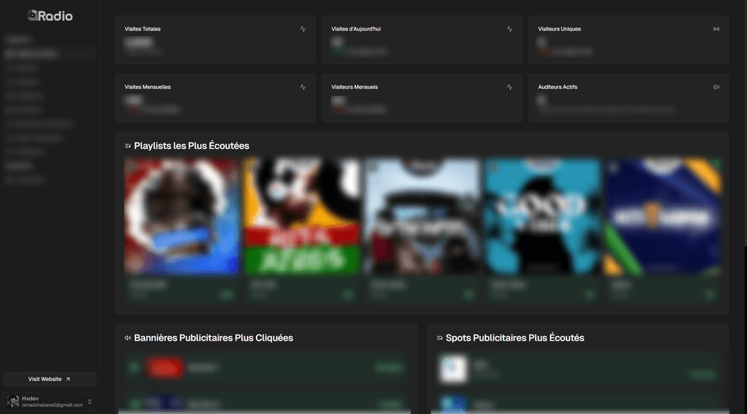 africkana radio dashboard